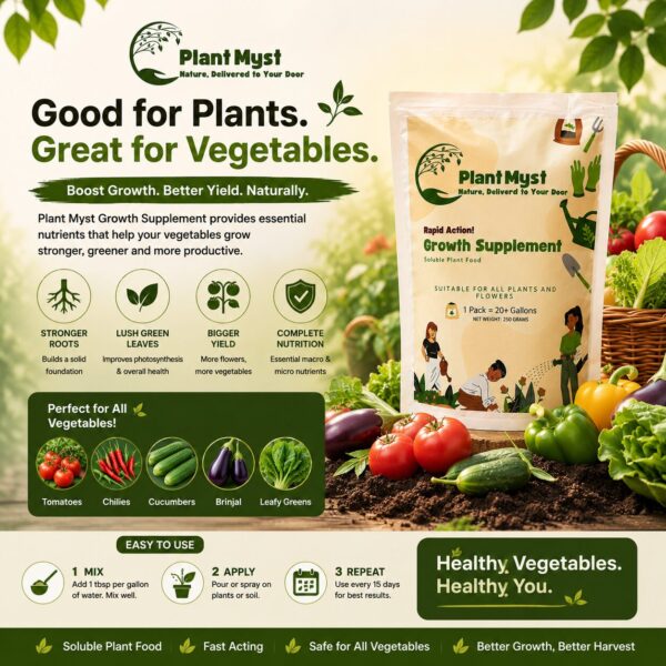 Plant Myst Vegetable Growth Booster for tomatoes, chillies and leafy greens